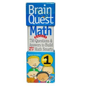Brain Quest Math Basics Grade 1 Ages 6-7 Revised 2nd Edition 750 Questions